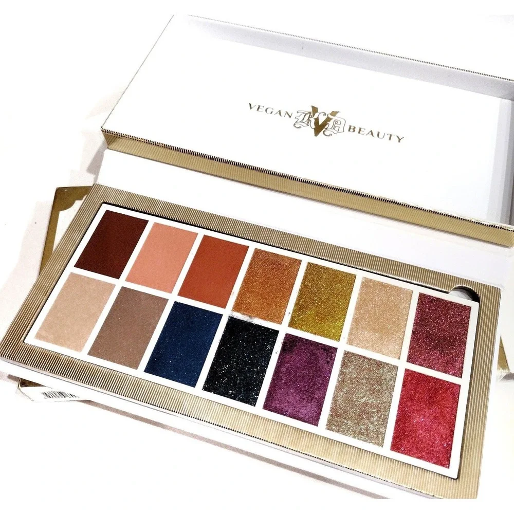 Kat Von D VEGAN BEAUTY Edge of Reality eyeshadow Palette 14 color Cosmetics Fest